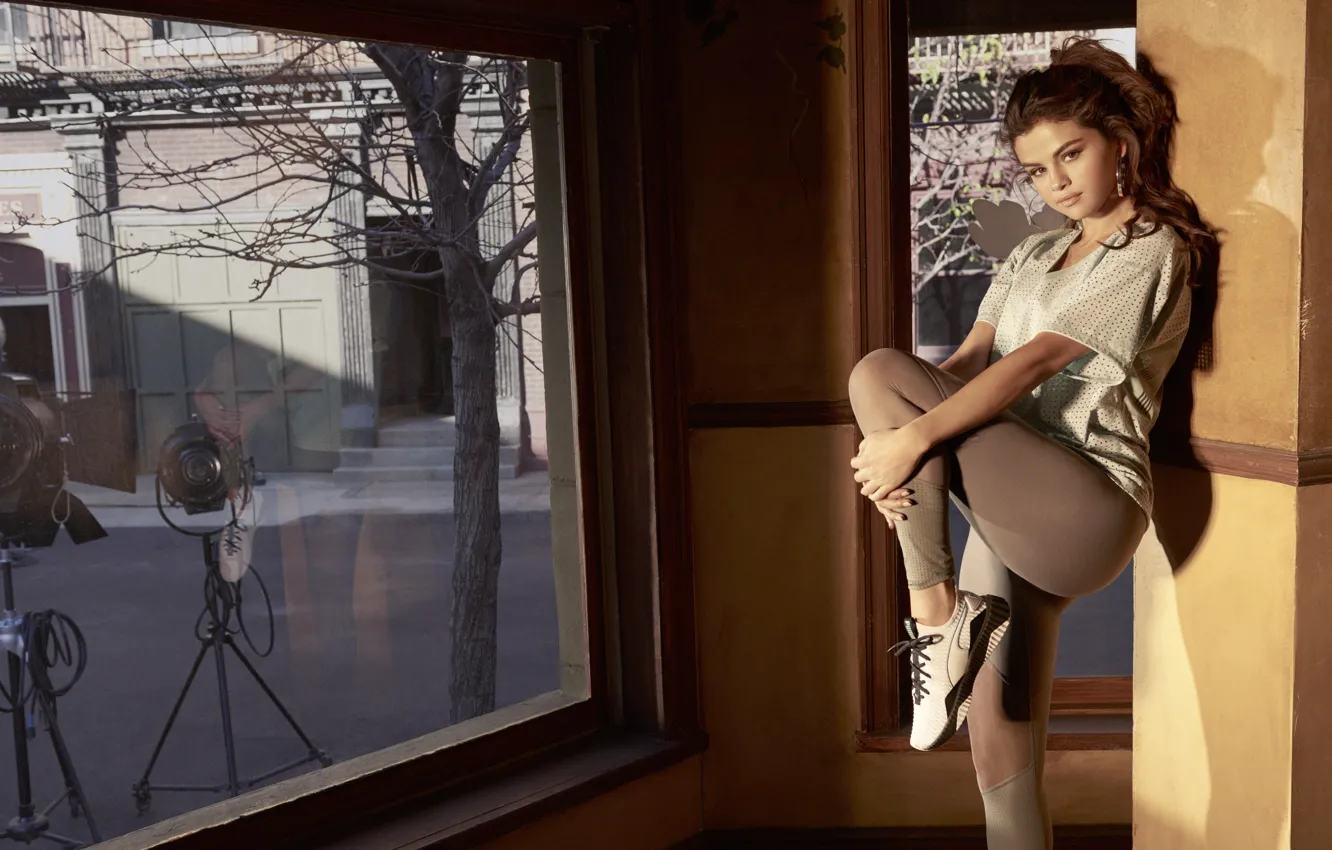 Фото обои девушка, sport, Певица, Puma, Selena Gomez