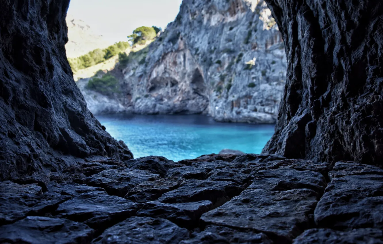 Фото обои Nature, Landscape, Cave, Grotto