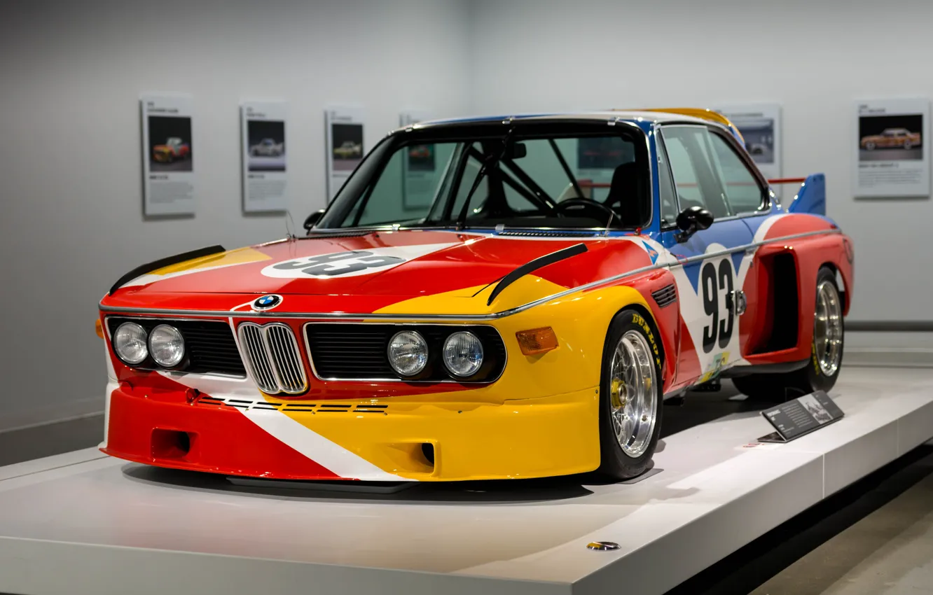 Фото обои Авто, Машина, БМВ, BMW 3.0 CSL, Alexander Calder, BMW 3.0, Art Car, BMW 3.0 CSL …