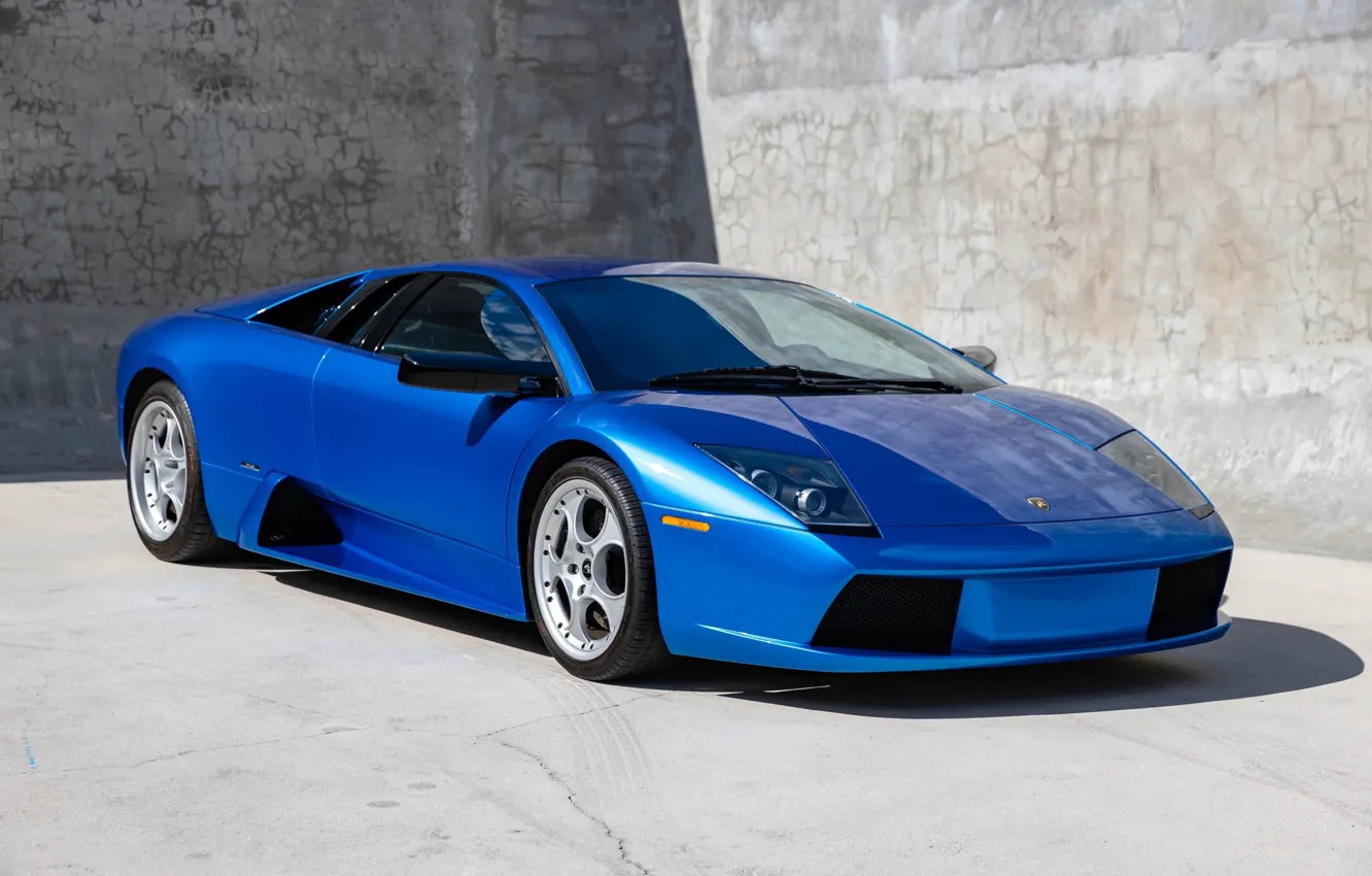 Фото обои синий, Lamborghini, Lamborghini Murcielago, Murcielago, ламборгини