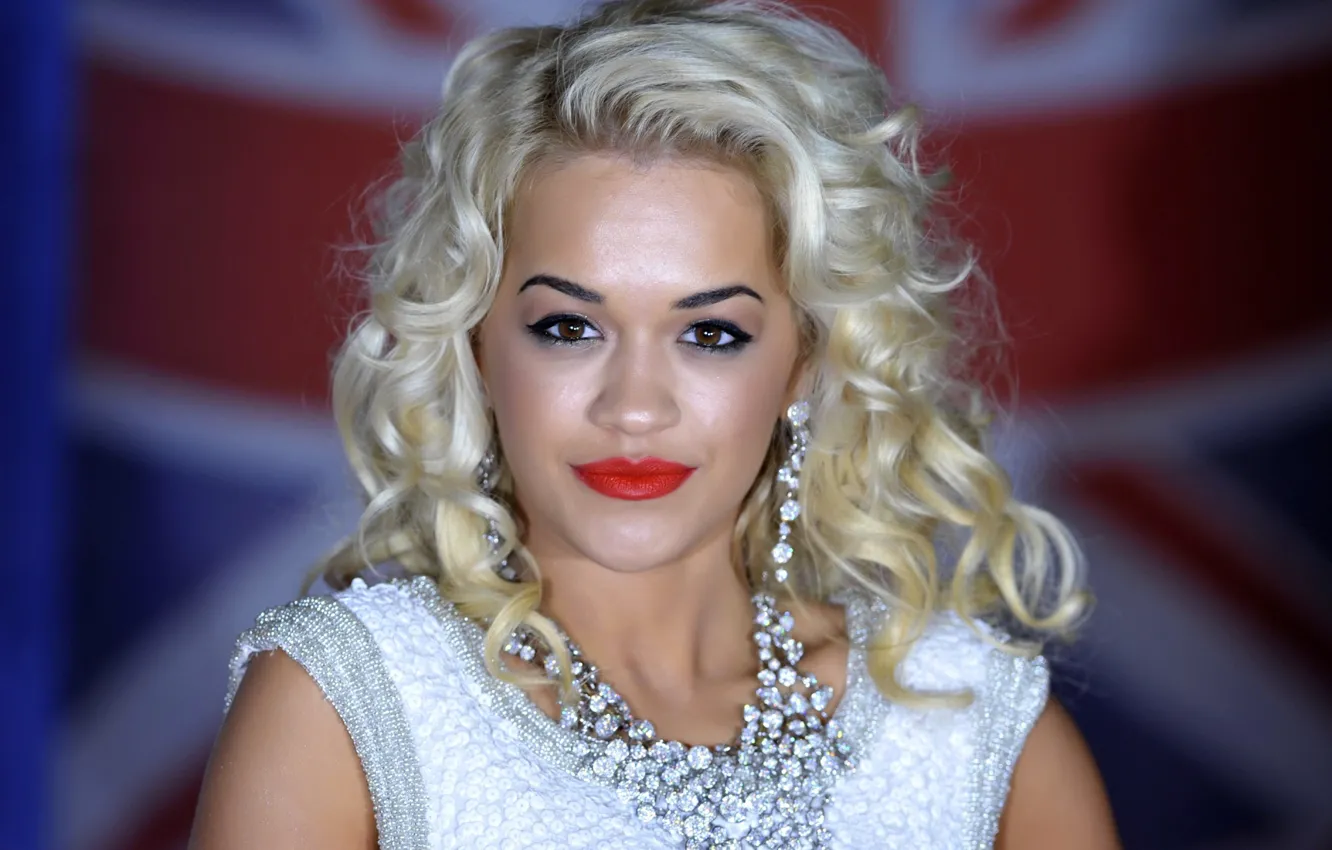 Фото обои взгляд, лицо, модель, блондинка, певица, Rita Ora, Рита Ора