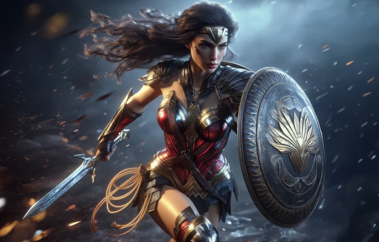 Фото обои woman, wonder, legendary