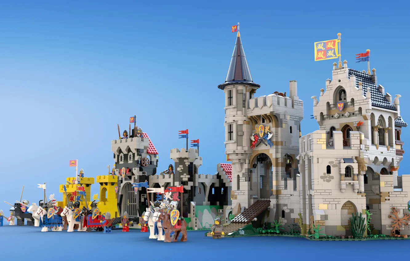 Фото обои игра, lego, Castles of Old, Castle of Lord Afol