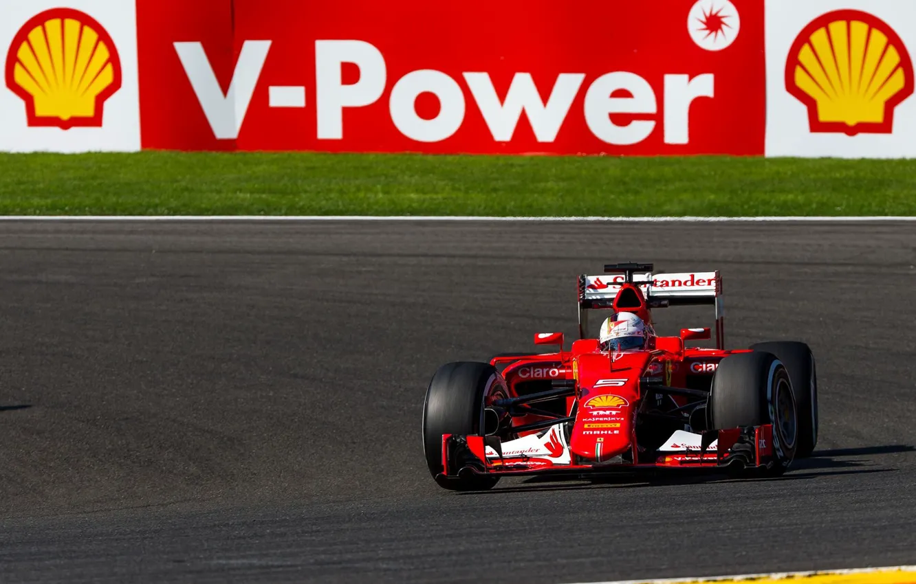 Фото обои Феррари, Ferrari, Vettel, SF15-T