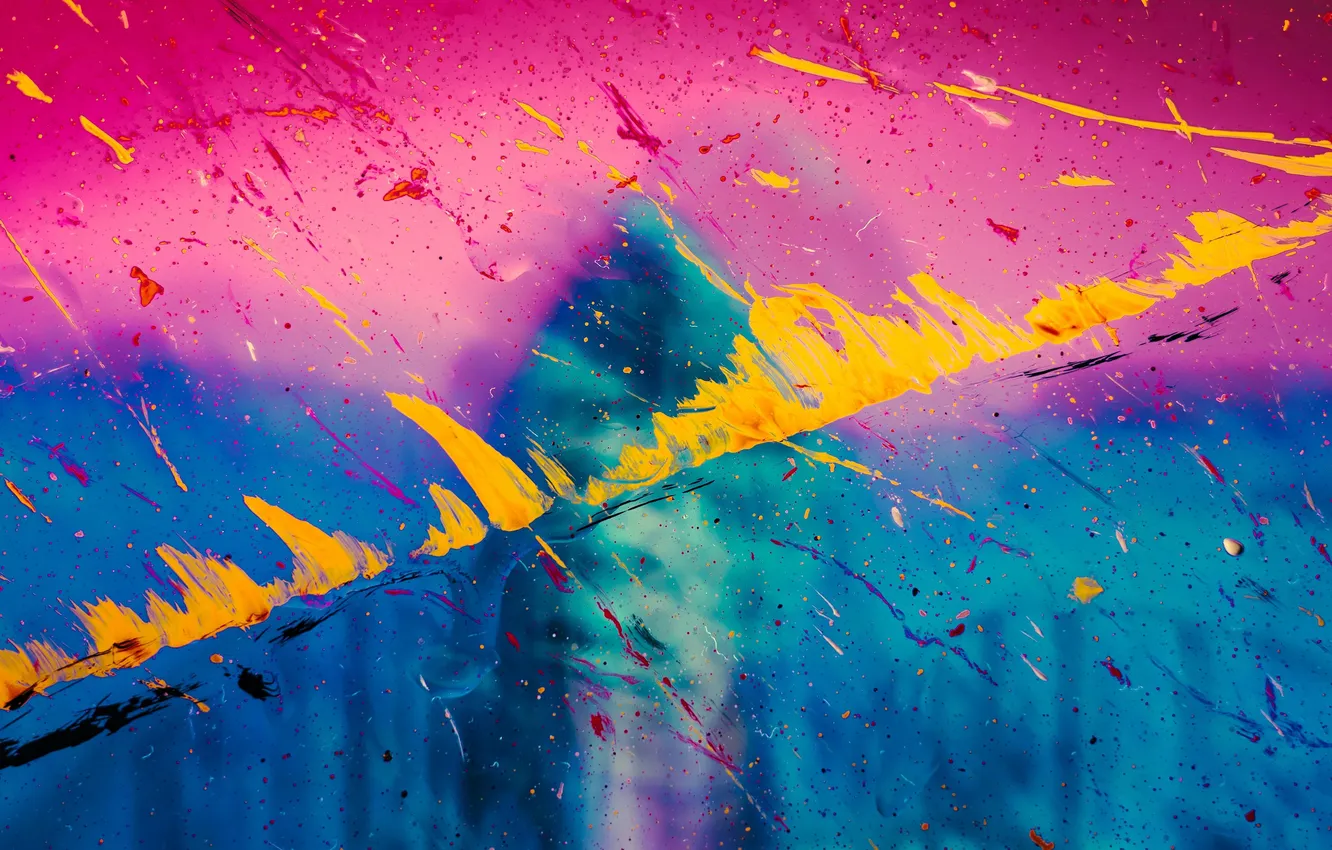 Фото обои colors, art, lines, drops