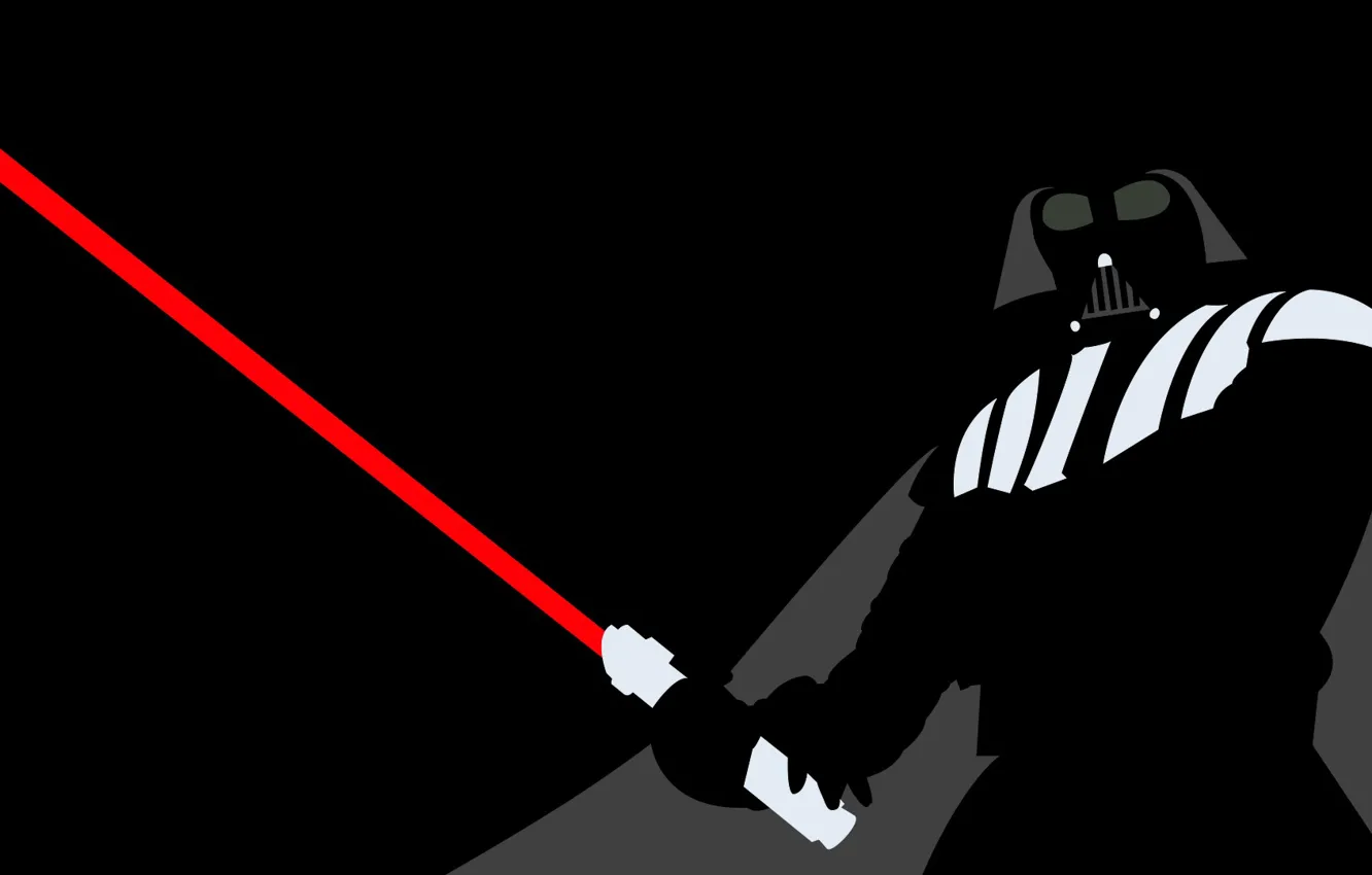 Фото обои минимализм, Darth Vader, Дарт Вейдер