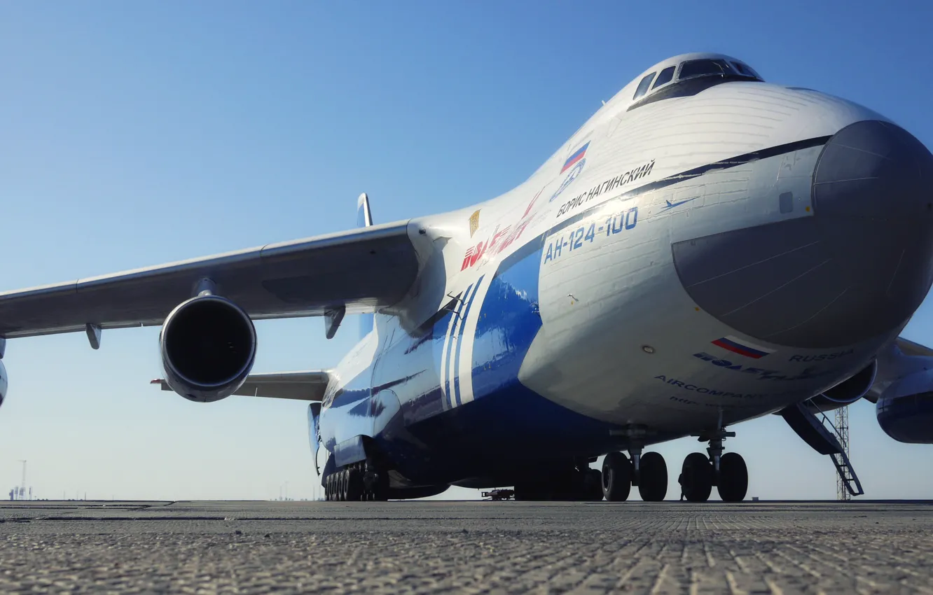 Фото обои Самолет, Крылья, Россия, Двигатели, Советский, Ан-124, Руслан, Антонов