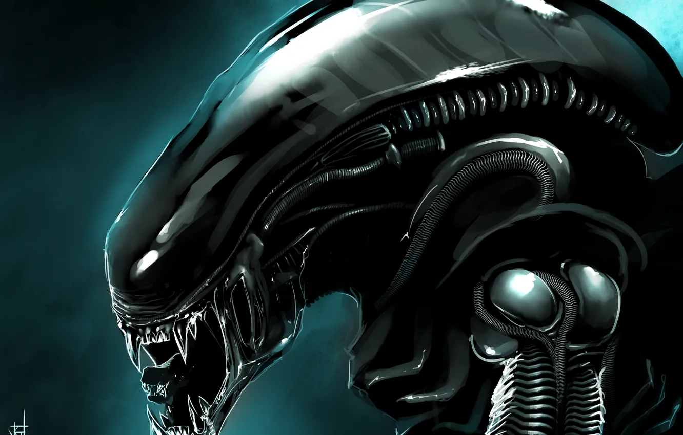 Фото обои Чужой, Alien, art, Xenomorph, by TheRisingSoul