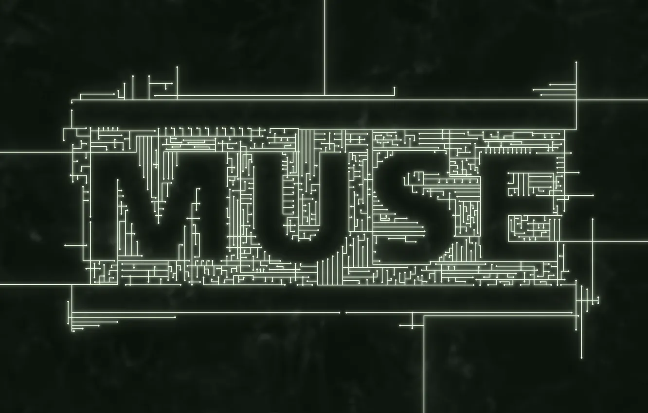 Фото обои музыка, логотип, группа, черный фон, Muse
