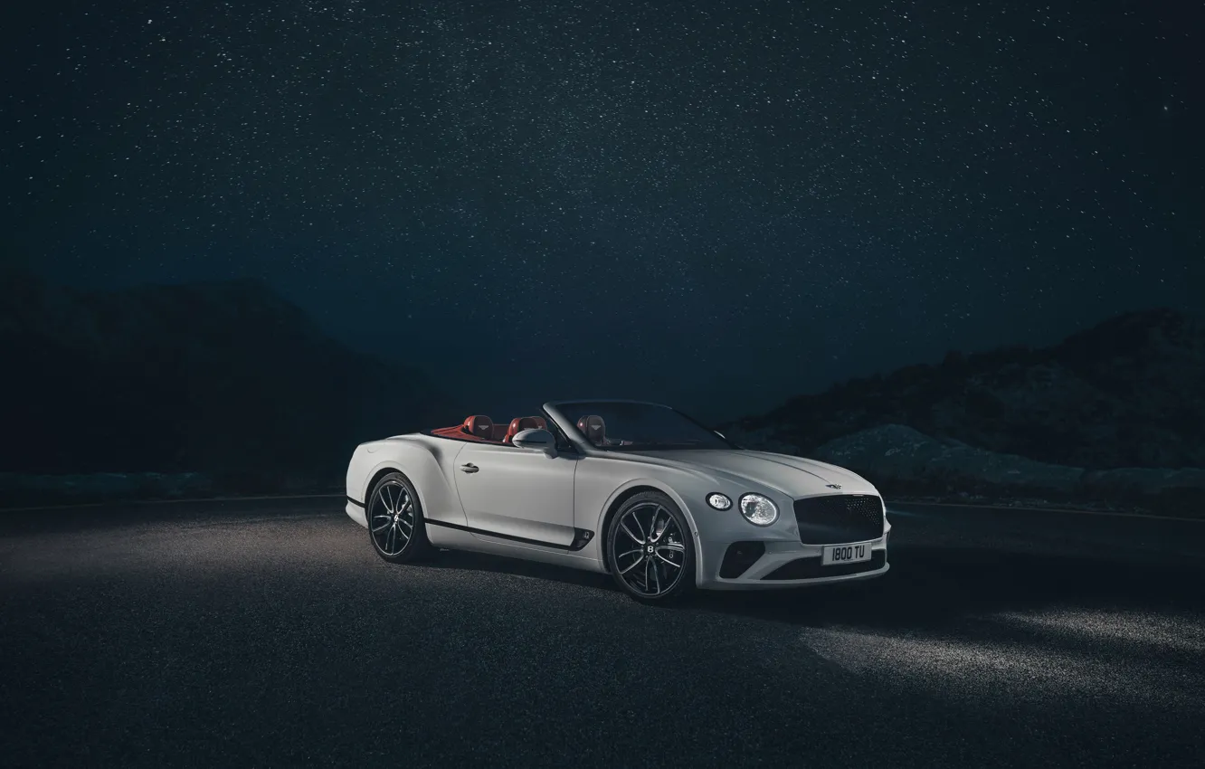 Фото обои ночь, Bentley, Continental GT, Convertible, 2019