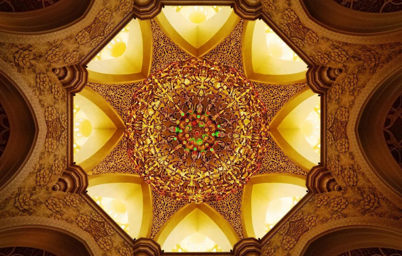 Фото обои абстракция, узор, храм, купол