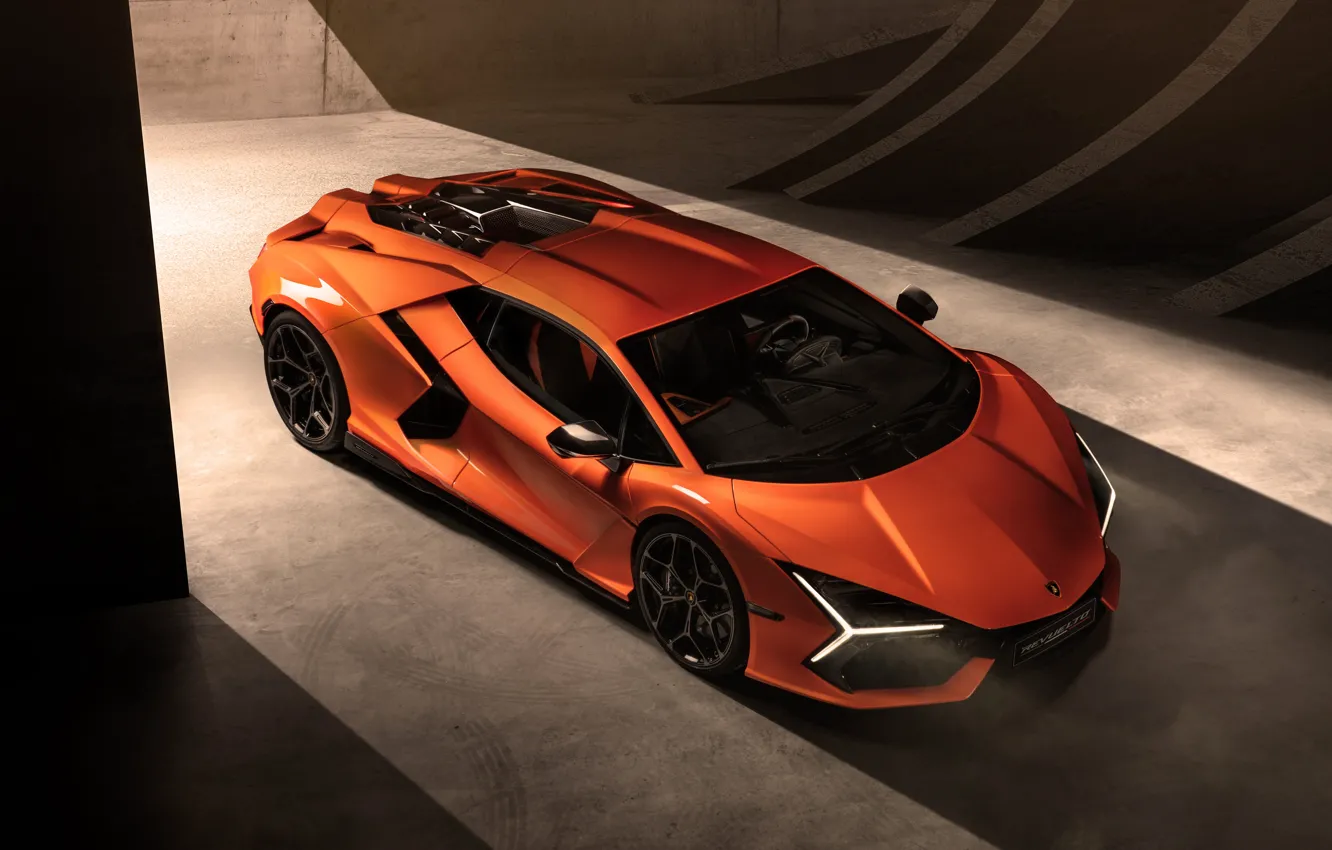 Фото обои Lamborghini, суперкар, зверь, гибрид, новый, полноприводный, ламбогини, Revuelto