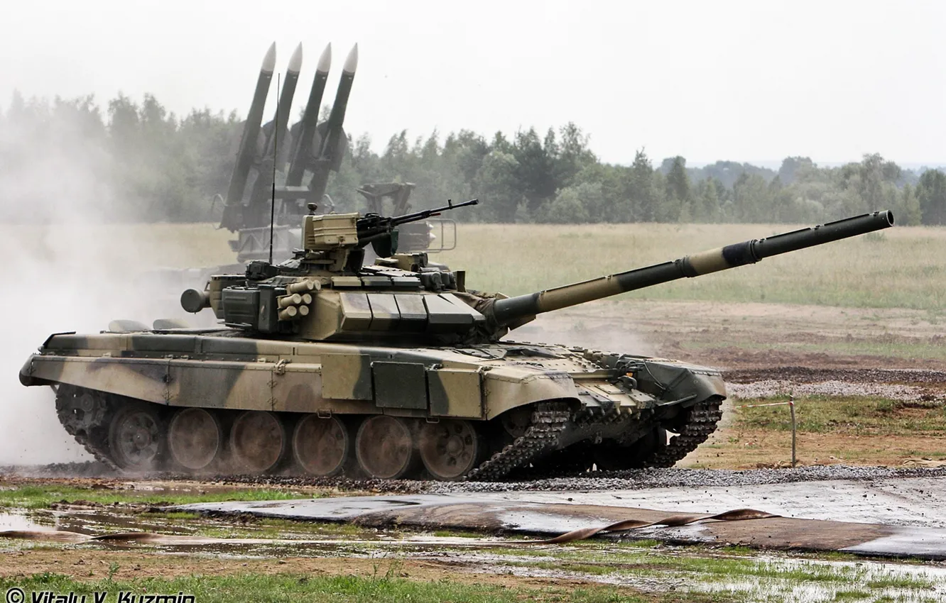 Фото обои ракета, танк, Россия, Т-90 С