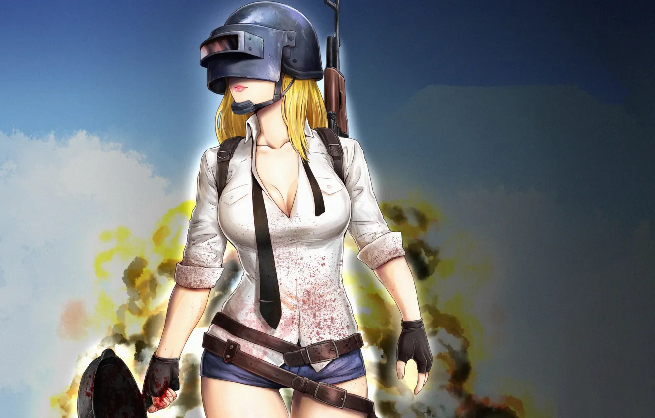 Фото обои games, pubg, playerunknowns, battlegrounds, 2018-games, Pubg Girl Fan Art