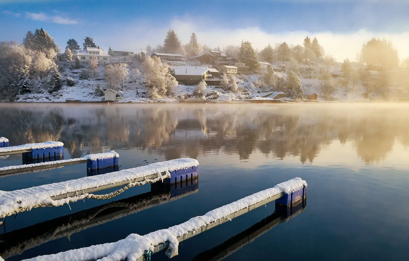 Фото обои зима, Норвегия, Norway, Rogaland, Røyksund