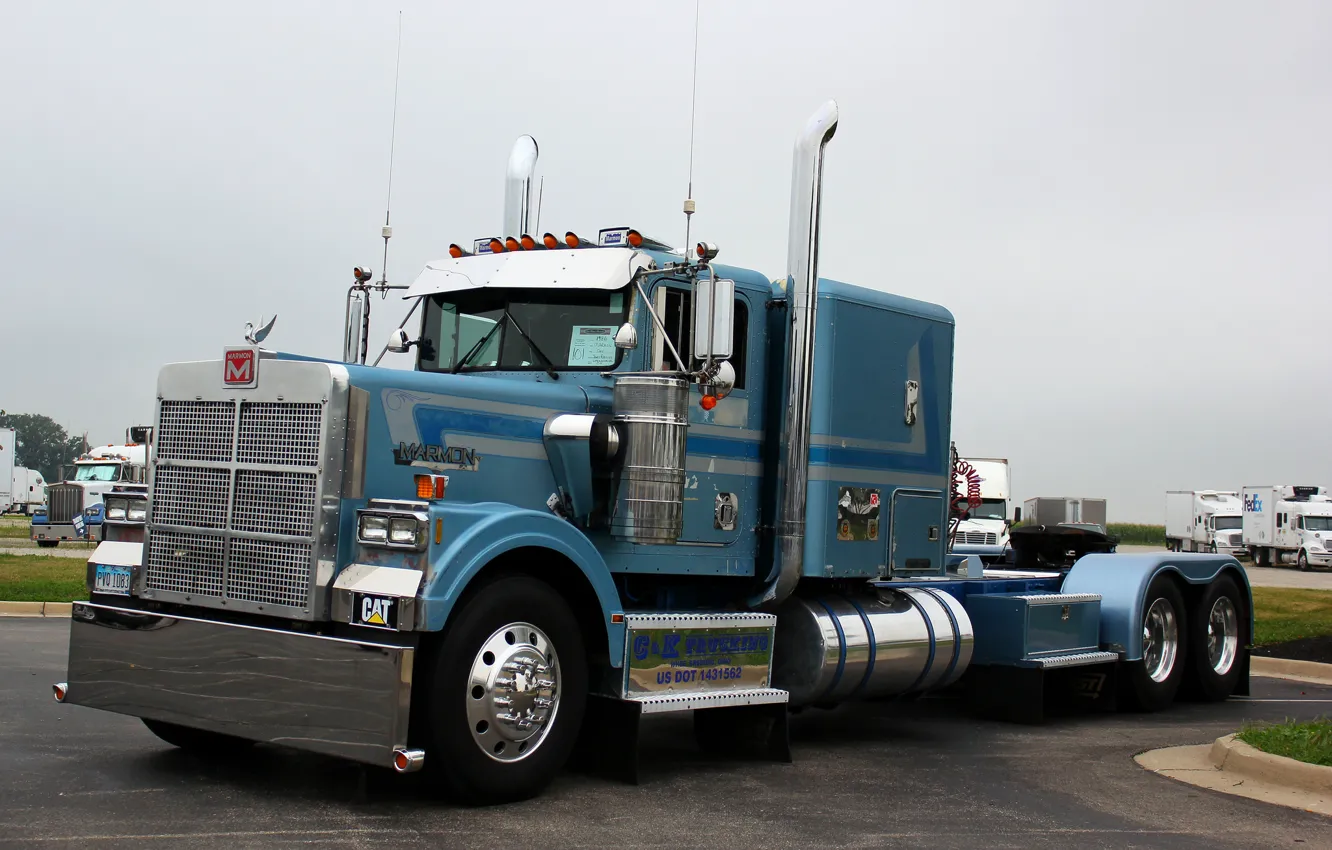Фото обои грузовик, truck, тягач, rig, marmon