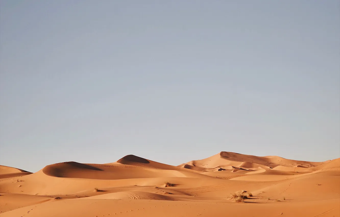 Фото обои песок, небо, пустыня, дюны, юорханы