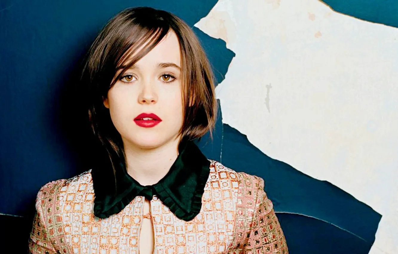 Фото обои girl, fashion, eyes, beautiful, face, hair, actress, Ellen Page