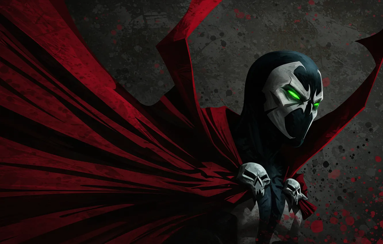 Фото обои abstract, Spawn, Image Comics, red cape, AI art