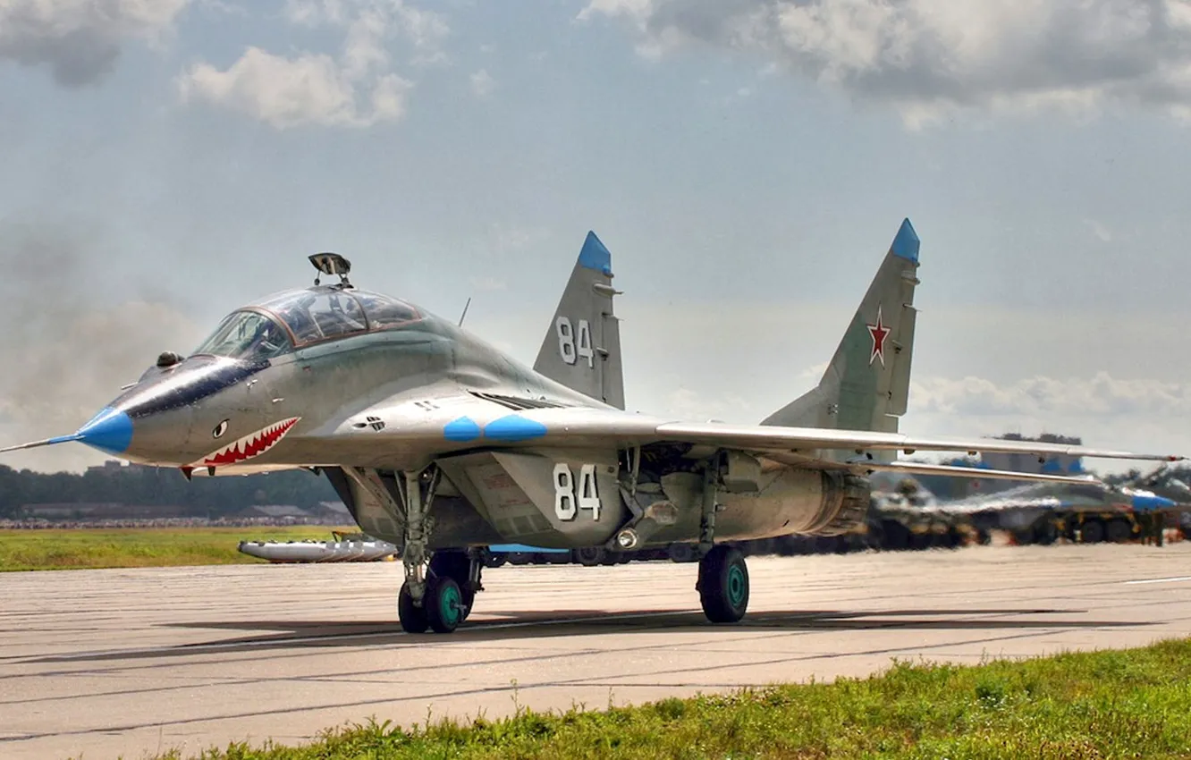 Фото обои Fulcrum, ОКБ МиГ, 120 гв.иап, учебно-боевой истребитель, МиГ-29УБ