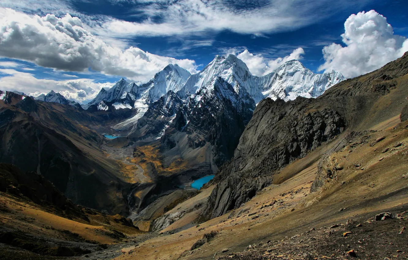 Фото обои горы, природа, озеро, landscape, mountains, lake, peru, san antonio