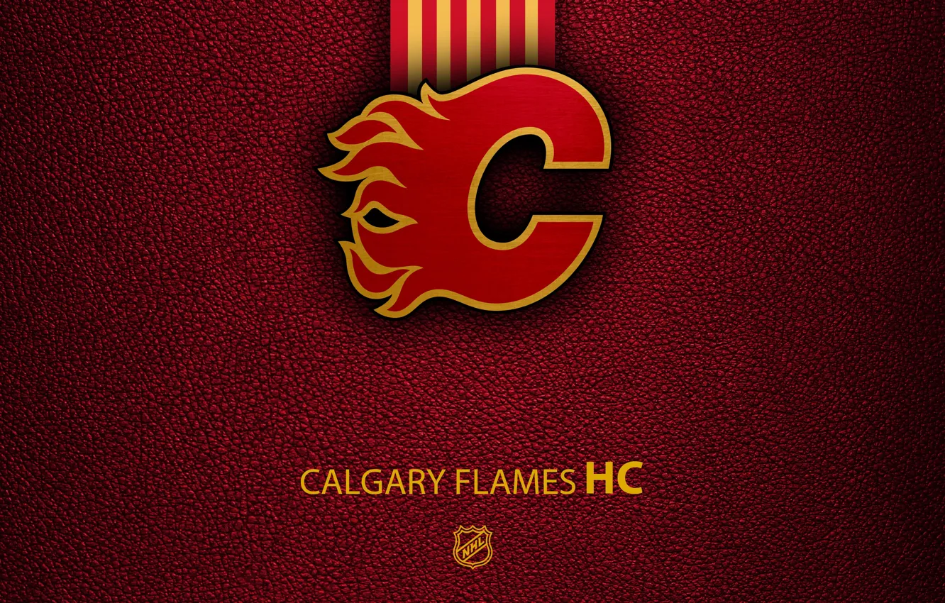 Фото обои wallpaper, sport, logo, NHL, hockey, Calgary Flames