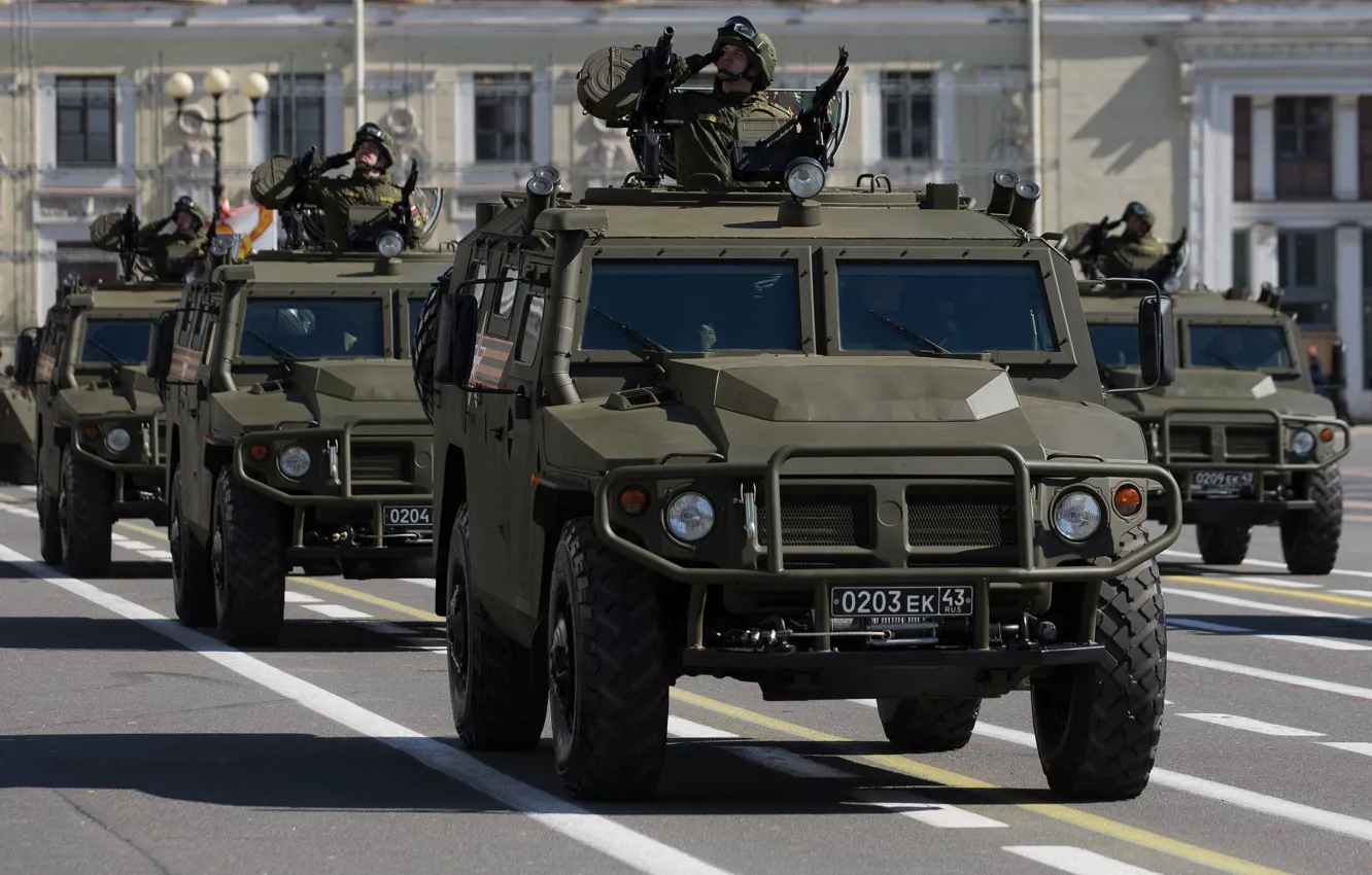 Фото обои автомобиль, российский, многоцелевой, бронеавтомобиль, повышенной, проходимости, «Тигр», ГАЗ-2330