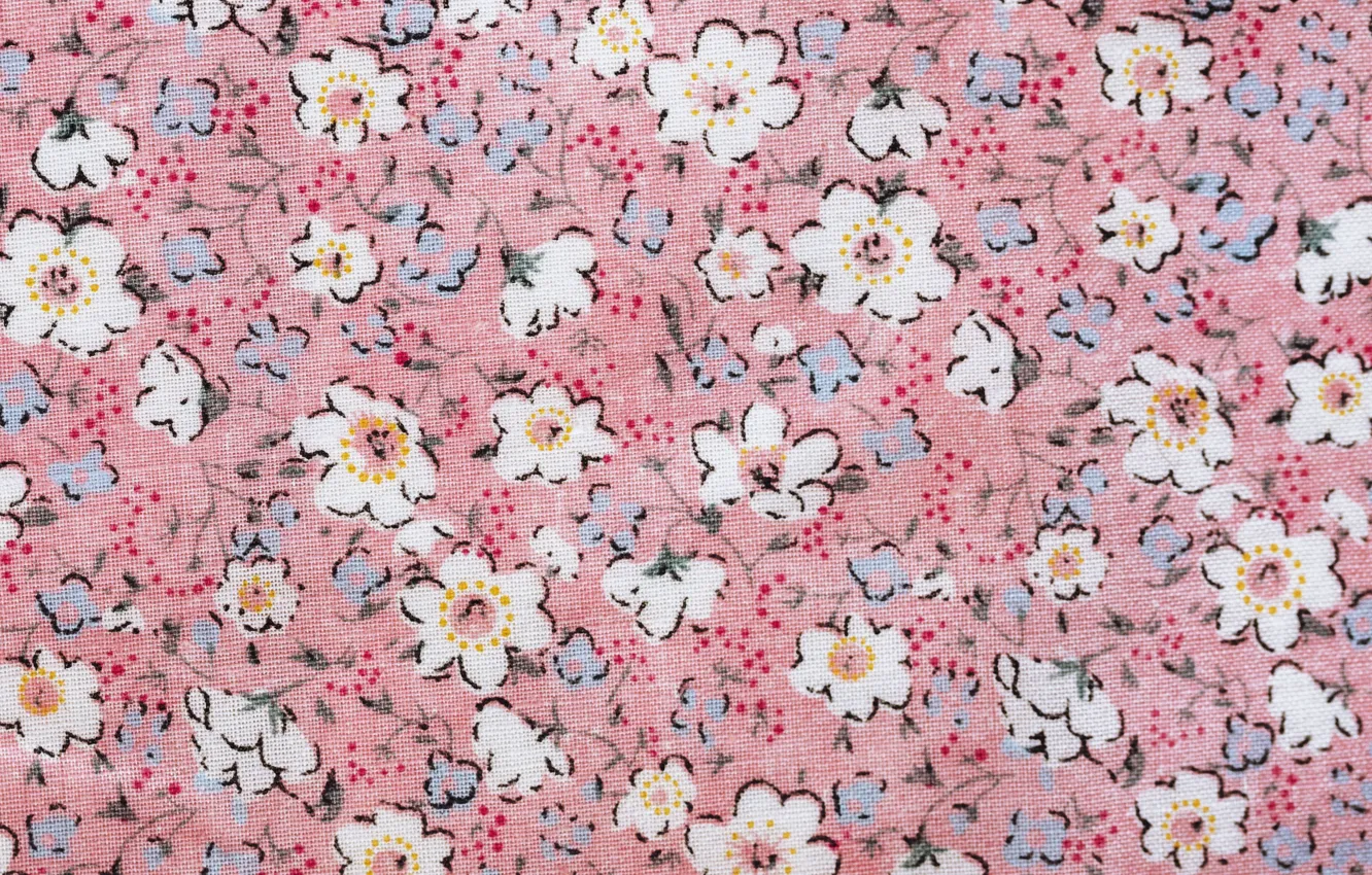 Фото обои with, background, roses, Pretty, floral, textile, daises