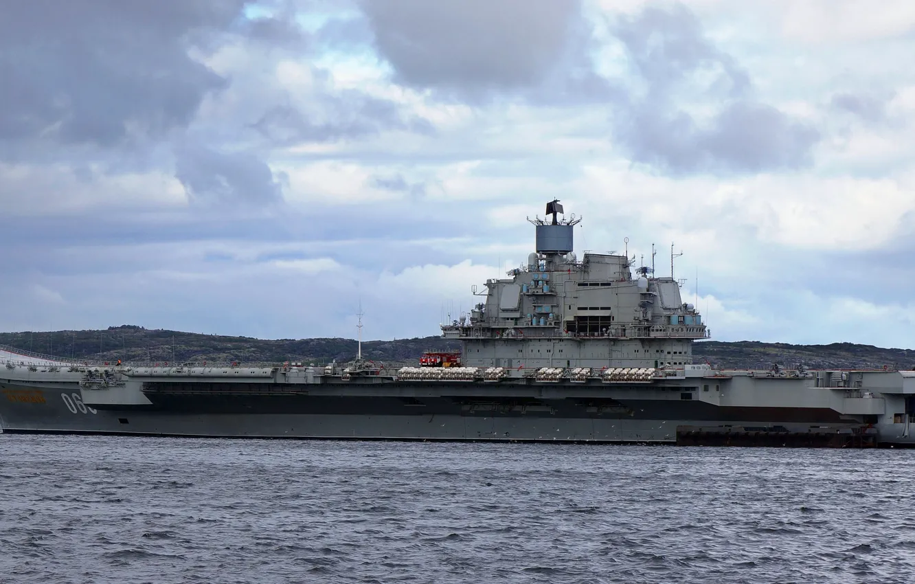 Фото обои ВМФ, крейсер, авианесущий, Тяжелый, Северный Флот, &ampquot;Адмирал Флота Советского Союза Кузнецов&ampquot;