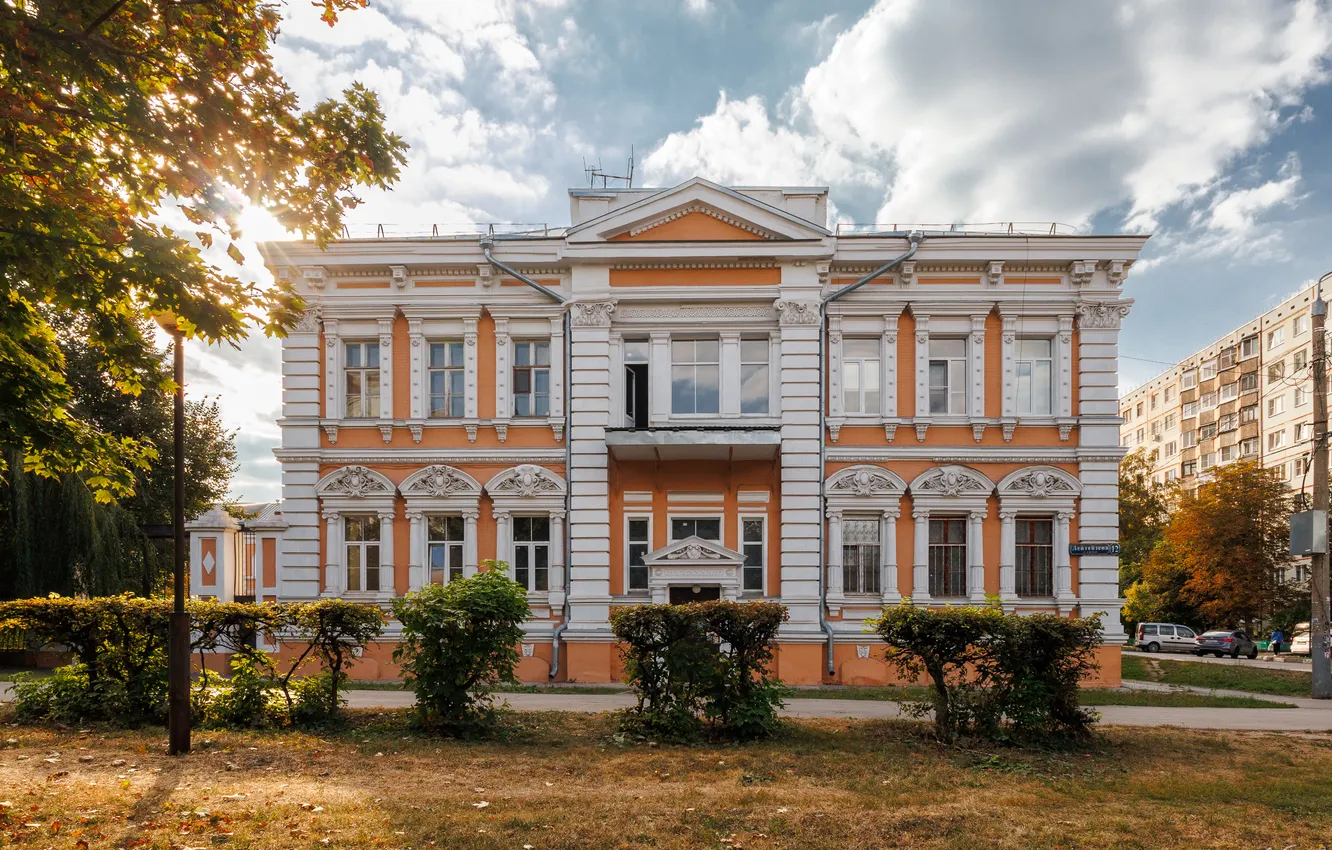 Фото обои luxury, mansion, two-story house
