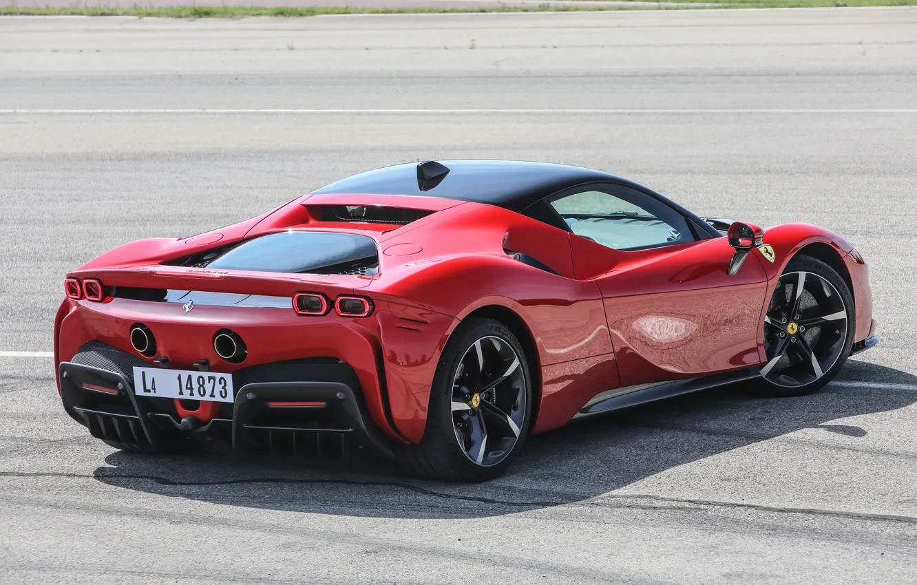 Фото обои Ferrari, суперкар, supercar, Stradale, 2020, Ferrari SF90, Ferrari SF90 Stradale, Ферарри