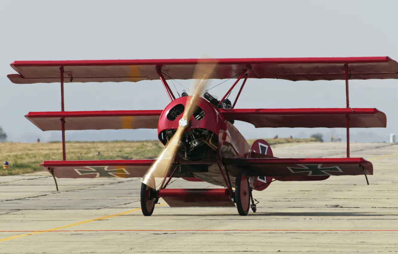 Фото обои истребитель, триплан, Fokker, Dr.I - Replica