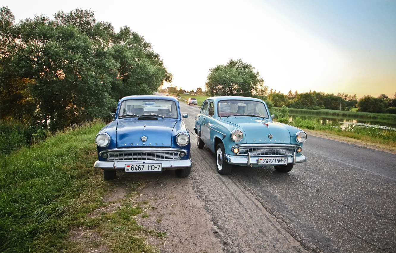 Фото обои USSR, retro, Moskvich