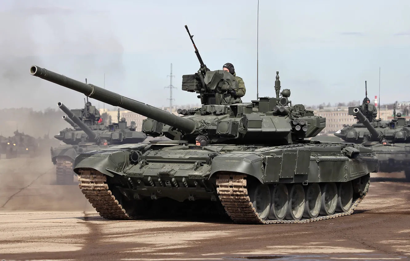 Фото обои танк, Т-90, Т-90А, Алабино, Армия России