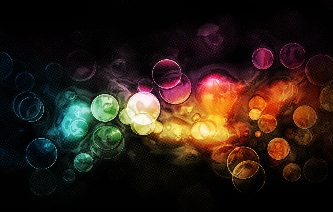 Фото обои свет, круги, абстракция, узоры, краски, colors, light, circles