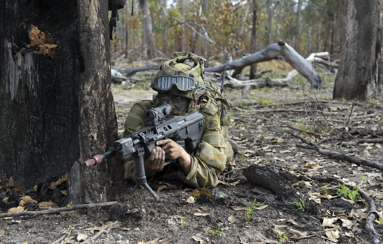 Фото обои оружие, солдат, Australian Army