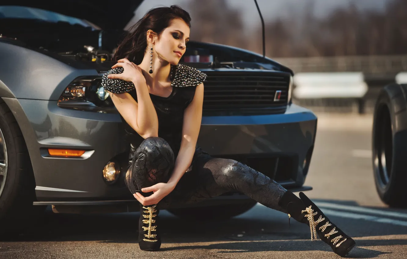 Фото обои брюнетка, певица, Сати Казанова