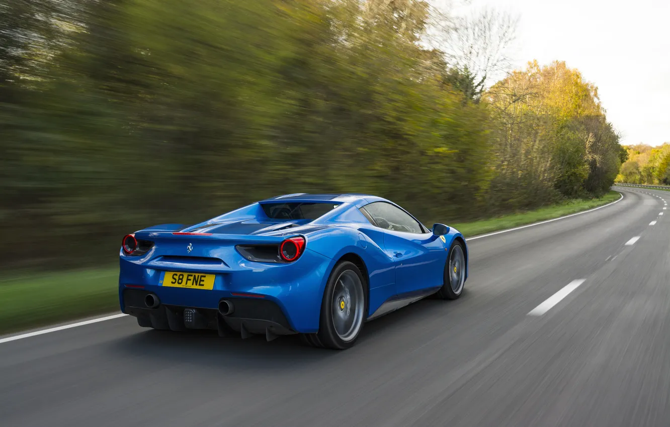 Фото обои Ferrari, 488, Ferrari 488 Spider