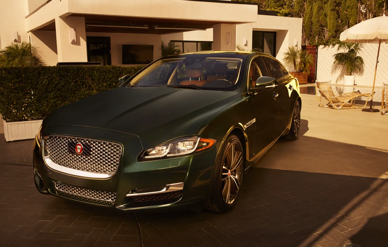 Фото обои Jaguar, sedan, luxury, front view, XJ L, Jaguar XJ L Collection