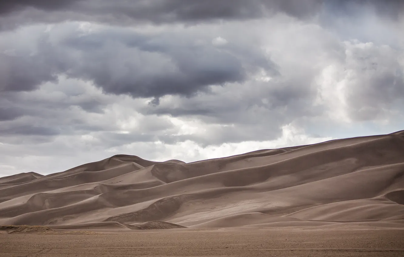Фото обои природа, пустыня, дюны, Great Sand Dunes National Park