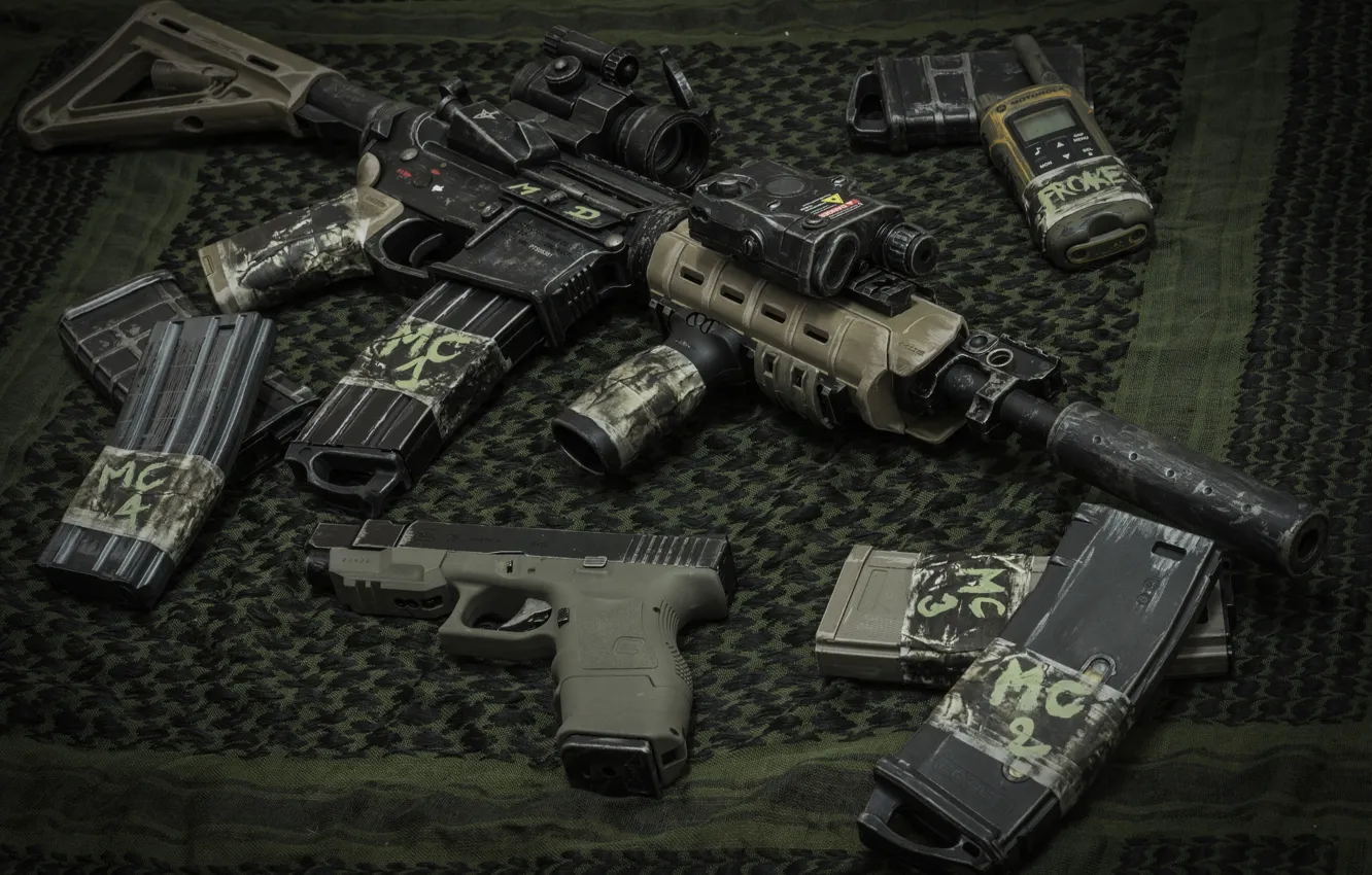 Фото обои оружие, карабин, Glock 26, штурмовая винтовка