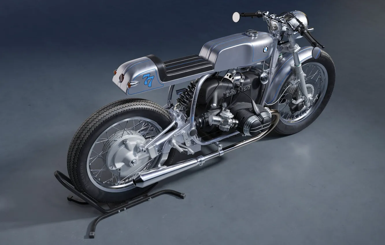 Фото обои Германия, Мотоцикл, BMW R75-7