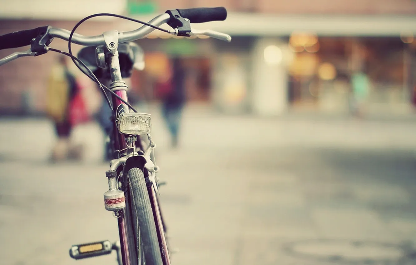 Фото обои велосипед, город, улица, vintage, images, classic bicycle