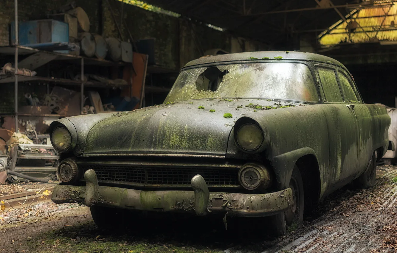 Фото обои Ford, abandoned, Fairlane