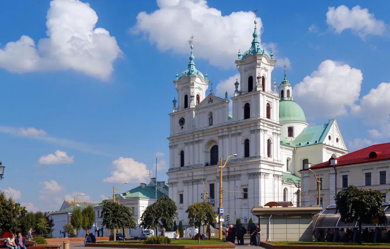 Фото обои костел, Беларусь, гродно