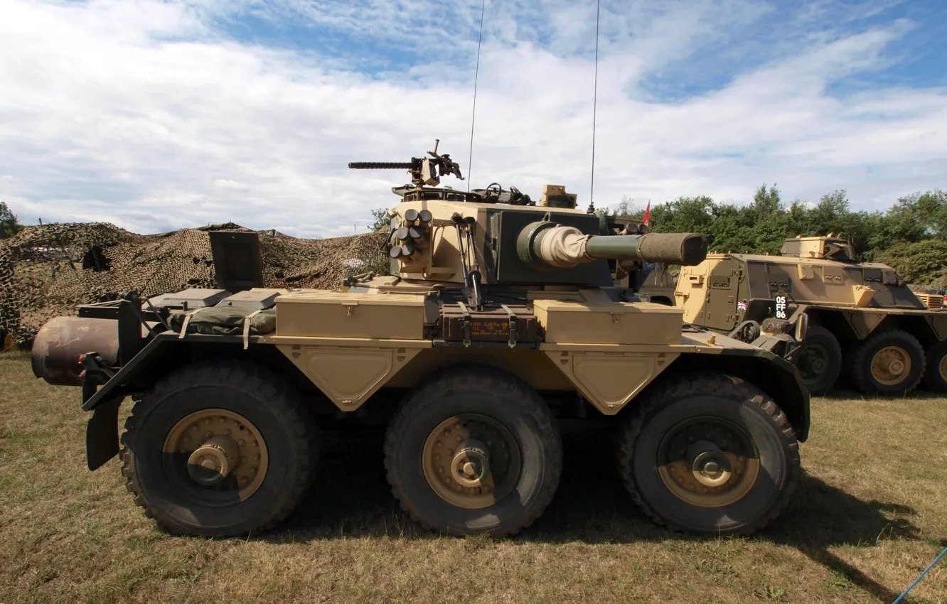Фото обои military, weapon, armored, cannon, armored vehicle, British army, FV601 Saladin, Alvis Saladin