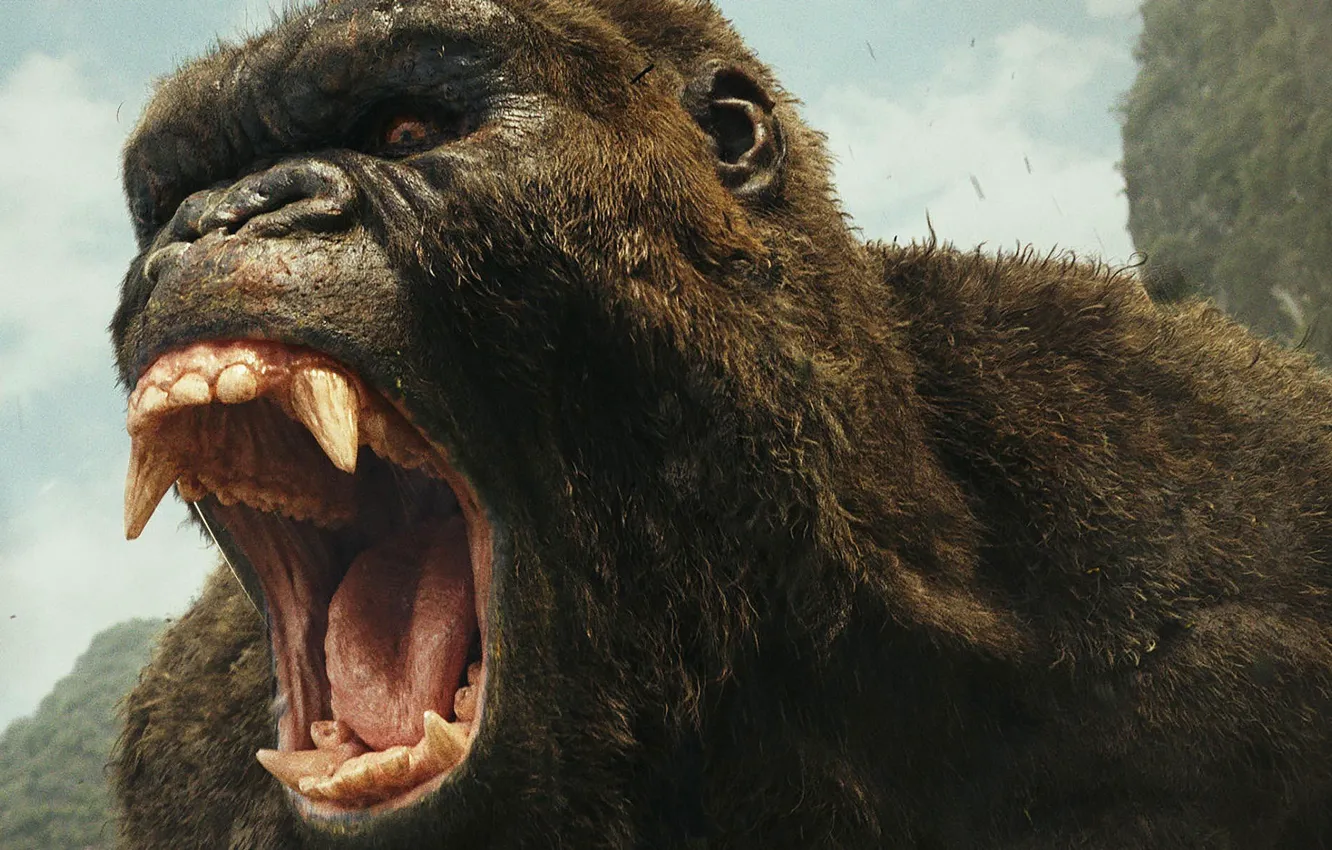 Фото обои cinema, movie, gorilla, film, strong, Kong: Skull Island, Skull Island, King Kong:
