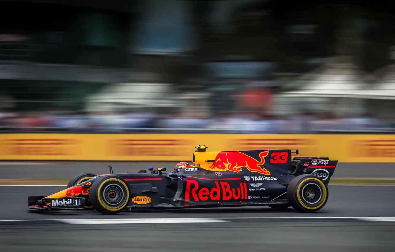 Фото обои Red Bull, Silverstone, Max Verstappen, F1 British Grand Prix 2017