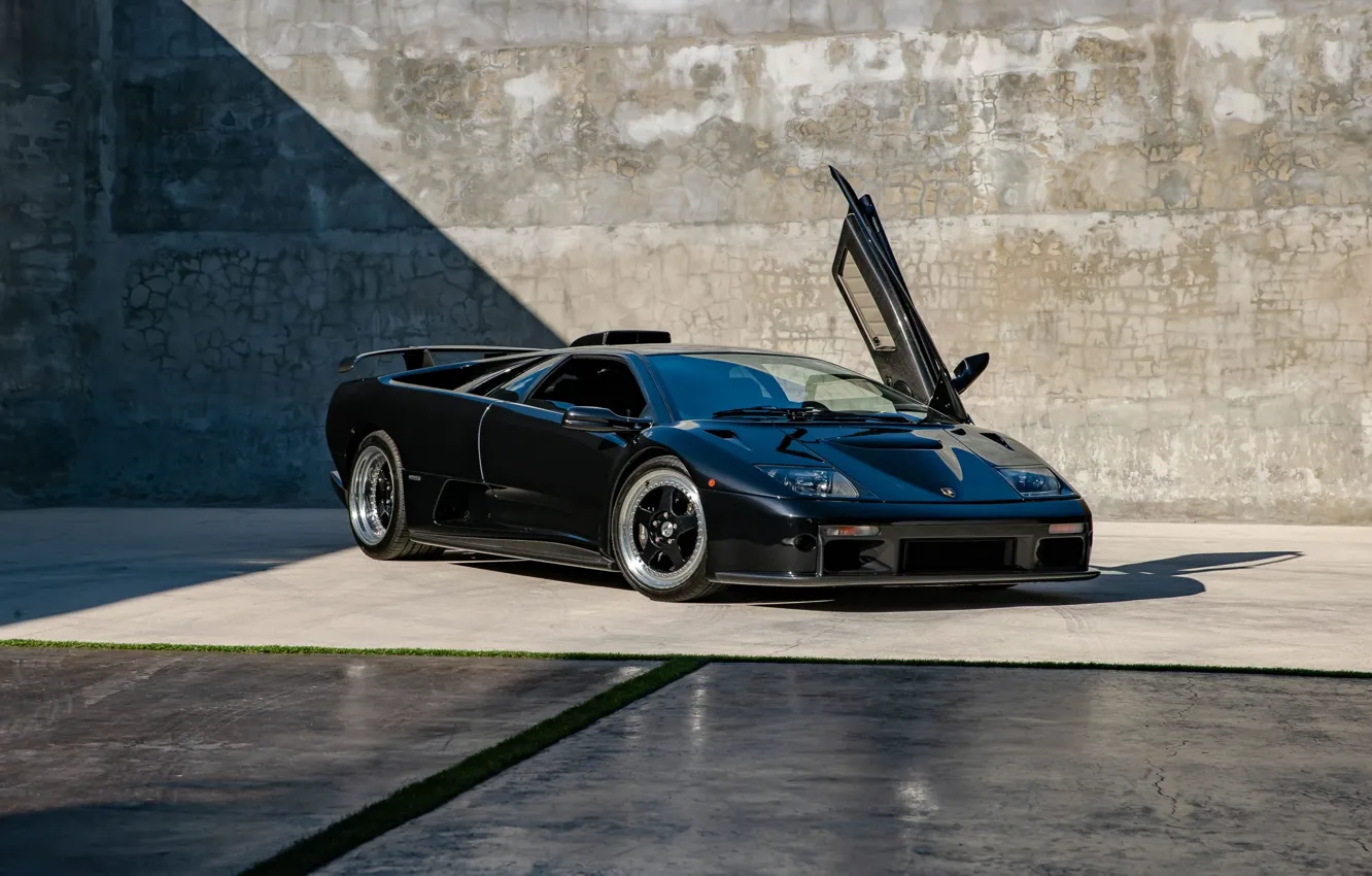 Фото обои Lamborghini, суперкар, supercar, Diablo, ламбо двери, lambo door, Lamborghini Diablo GT