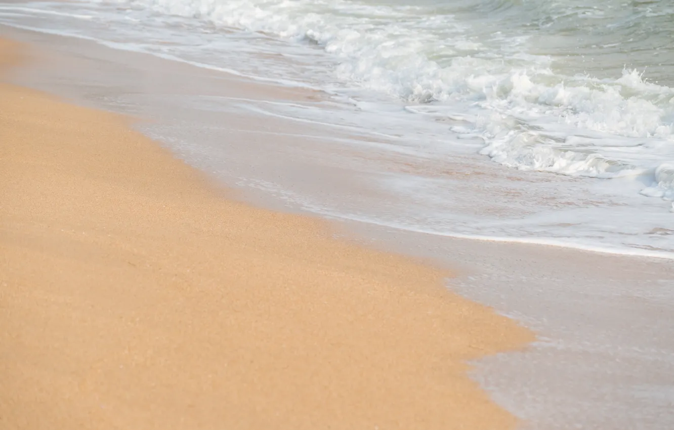 Фото обои песок, море, волны, пляж, лето, берег, summer, beach